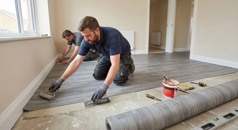 Sheet Flooring Installation in Rockwall, TX